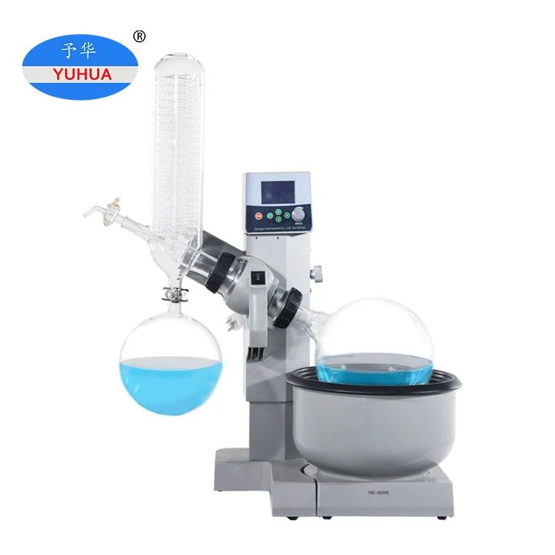 Yuhua Yre-5000e 5L Rotovap Rotary Evaporator with Electrical Lift and Vacuum Distillation School University Lab Equipment