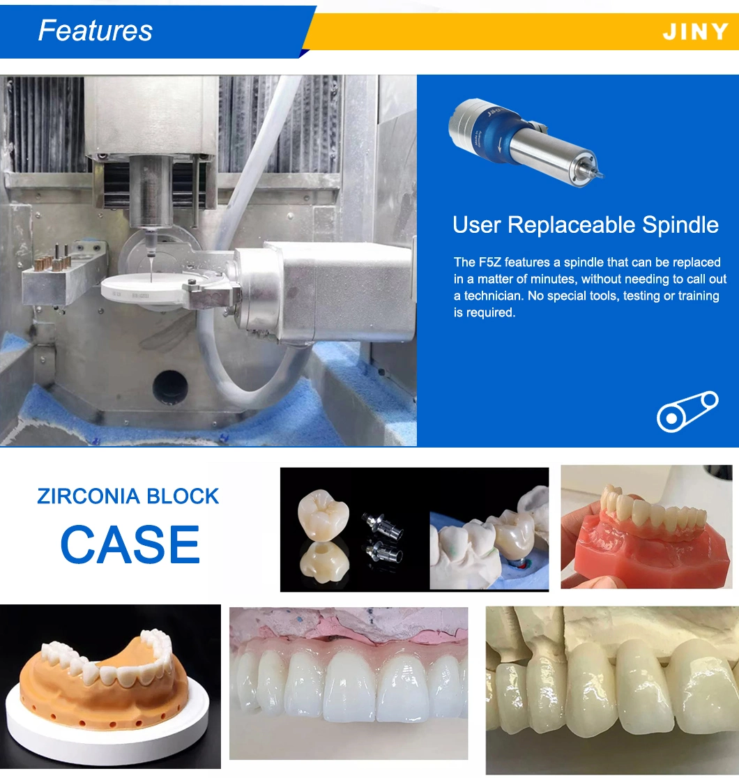 CNC System 5 Axis Zirconia CAD Cam Dental Milling Machine for Labs and Clinics