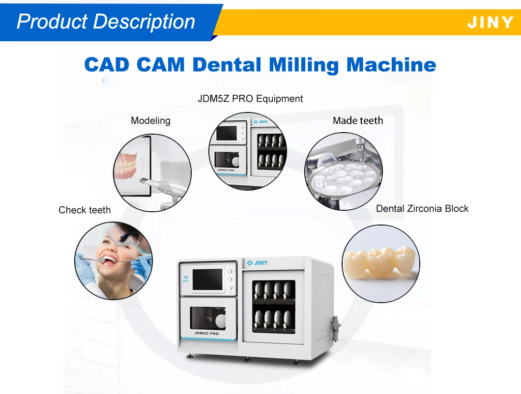5 Axes CAD Cam Dental Milling Machine for Dental Lab Zirconia 5 Axis Milling Machine