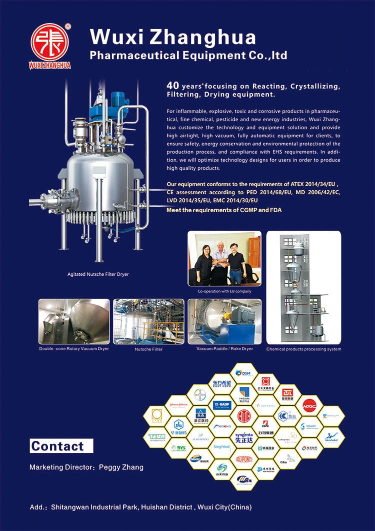 High Pressure Reactor Vessel Stirred Tank Reactor for Pharmaceutical Industry