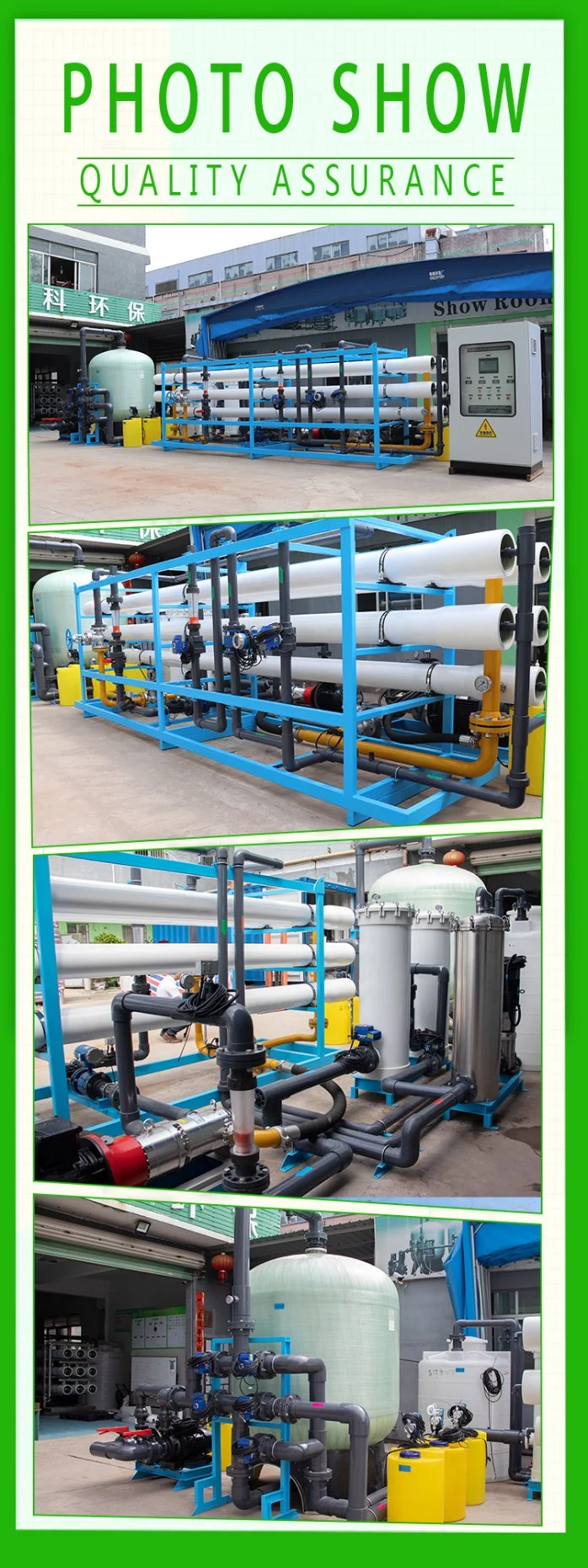 Water Purification Reverse Osimosis System Filter Drinking Pure Salty Water Desalination