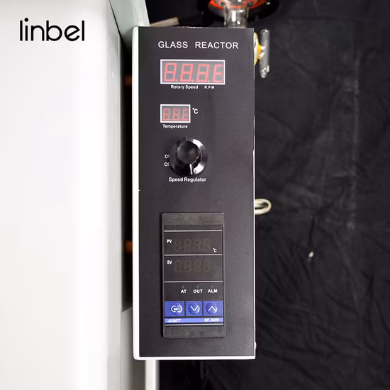 Lab Glass Reactor Agitator Polymerization 10L Single Layer Glass Photochemical Reactor